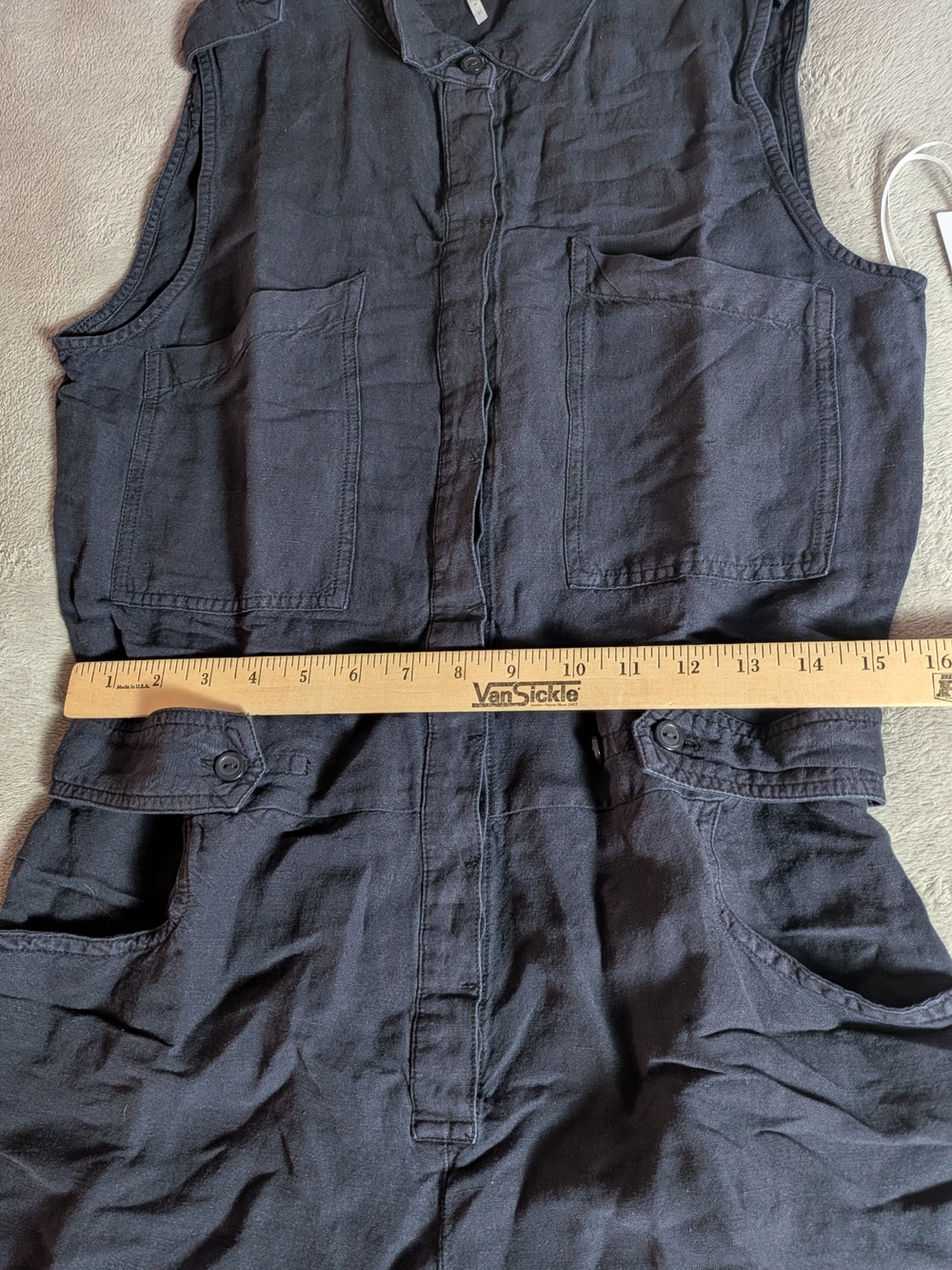 Young Fabulous & Broke Navy Blue Sleeveless Utility Romper NWT - Picture 4 of 6